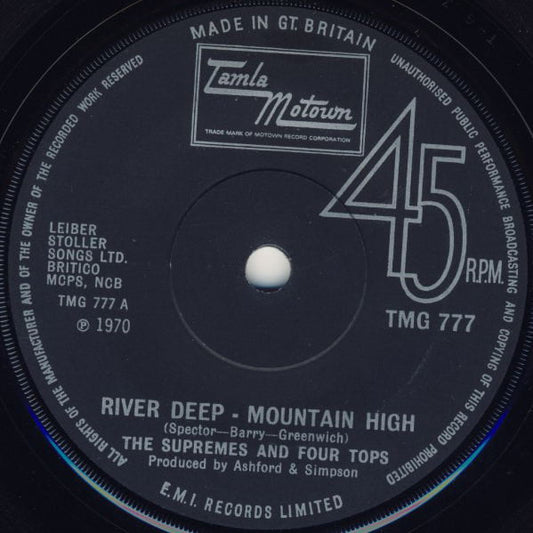 The Supremes And Four Tops : River Deep - Mountain High (7", Single)