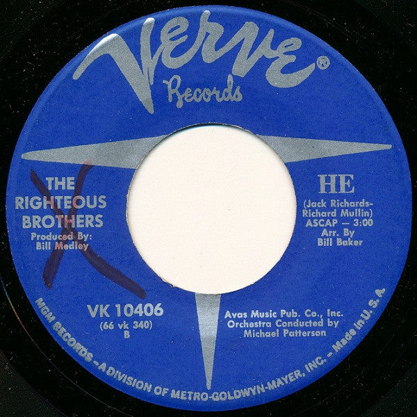 The Righteous Brothers : He (7", Single)