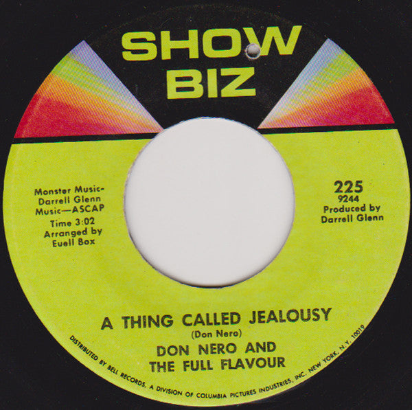 Don Nero And The Full Flavour : A Thing Called Jealousy (7")