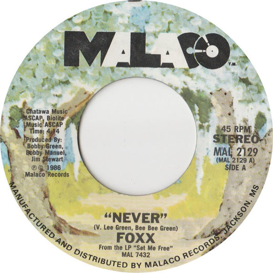 Foxx (6) : Never (7", Single, Styrene, Pit)
