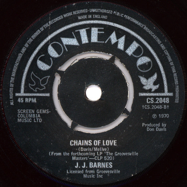 J. J. Barnes : Sweet Sherry / Chains Of Love (7", Single)