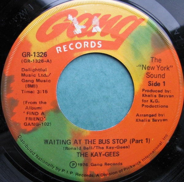 The Kay-Gees : Waiting At The Bus Stop (7")