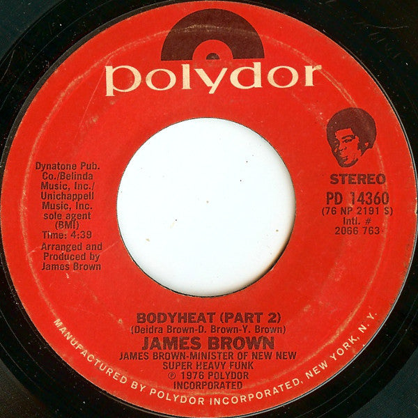 James Brown : Bodyheat (7", Single, Styrene)
