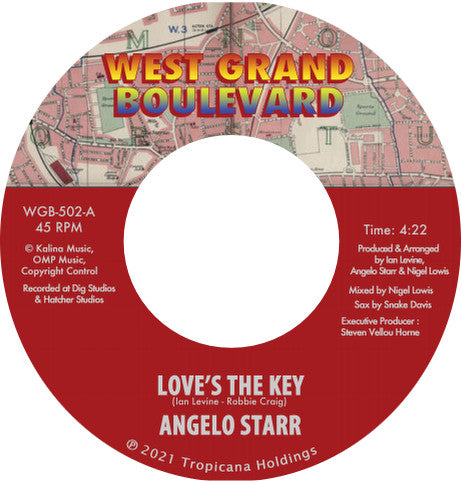 Angelo Starr : Love's The Key (7", Single)