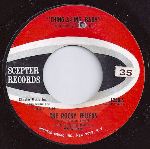 The Rocky Fellers : Ching-A-Ling Baby / Hey Little Donkey (7", Single)