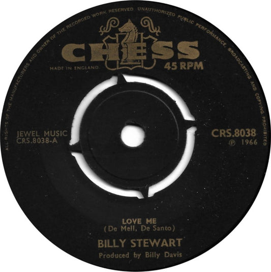 Billy Stewart : Love Me / Why Am I Lonely (7", Single, Pus)