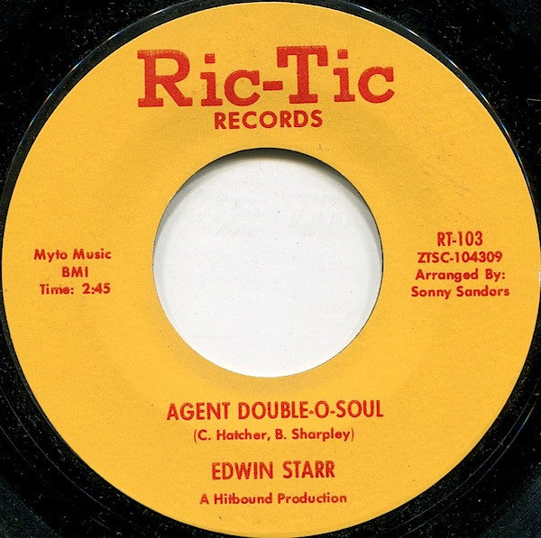 Edwin Starr : Agent Double-O-Soul (7", Single, Mono, Styrene, San)