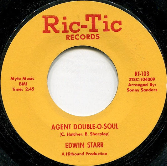 Edwin Starr : Agent Double-O-Soul (7", Single, Mono, Styrene, San)