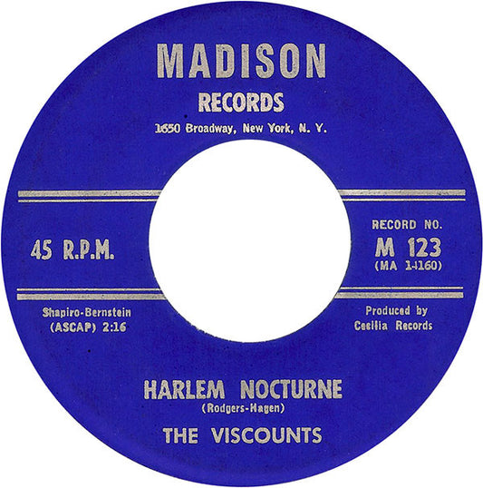 The Viscounts : Harlem Nocturne / Dig (7", Single)