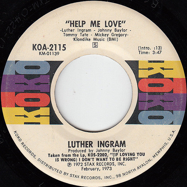 Luther Ingram : Always (7", Single)