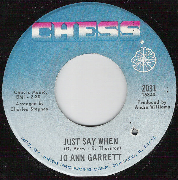 Jo Ann Garrett : Thousand Miles Away / Just Say When (7", Single)