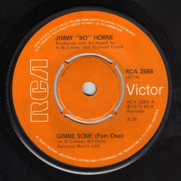 Jimmy "Bo" Horne : Gimme Some (7")