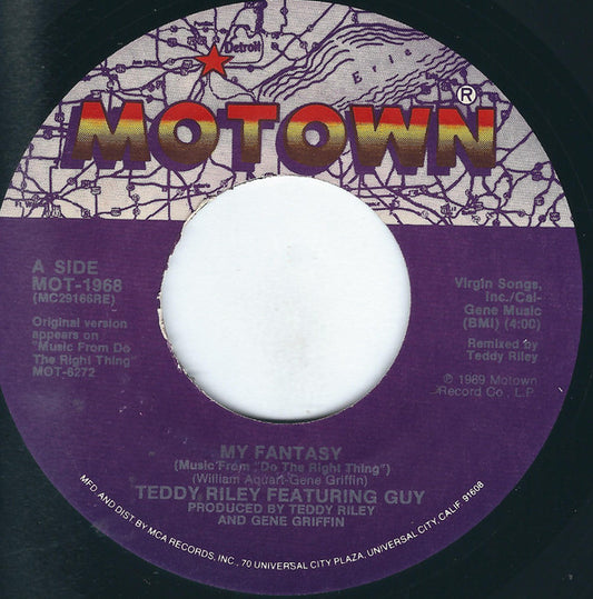 Teddy Riley Featuring Guy : My Fantasy (7", Single, Pin)