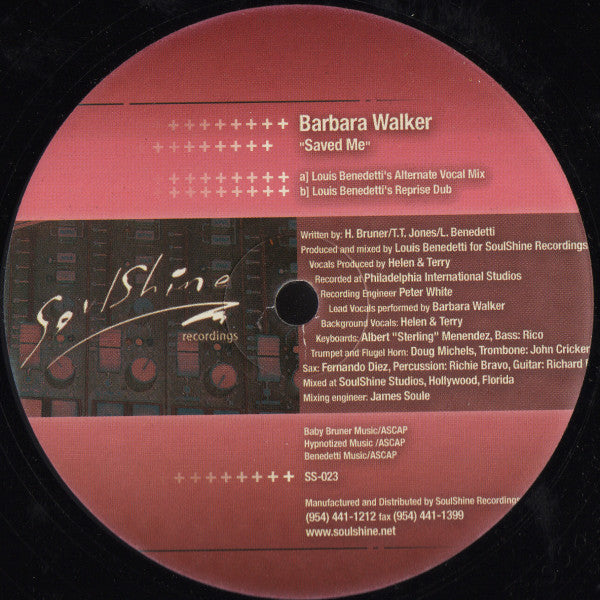 Barbara Walker : Saved Me (12")