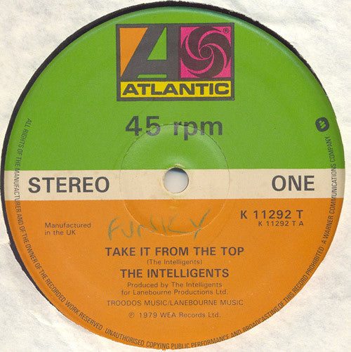 The Intelligents : Take It From The Top (12")