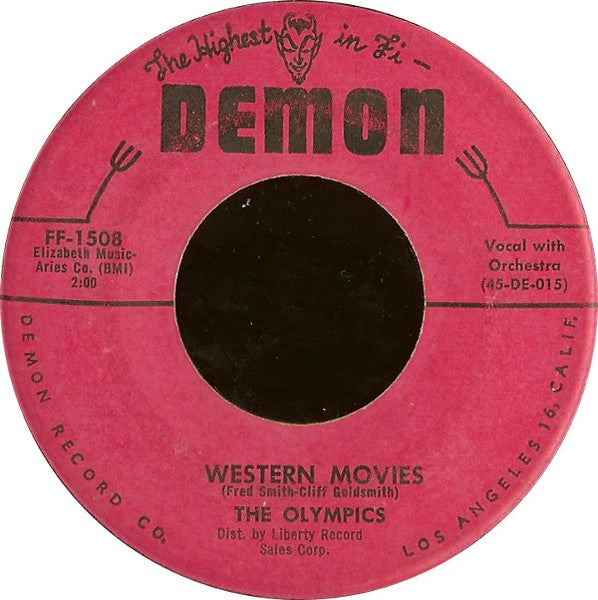 The Olympics : Western Movies (7", Single)