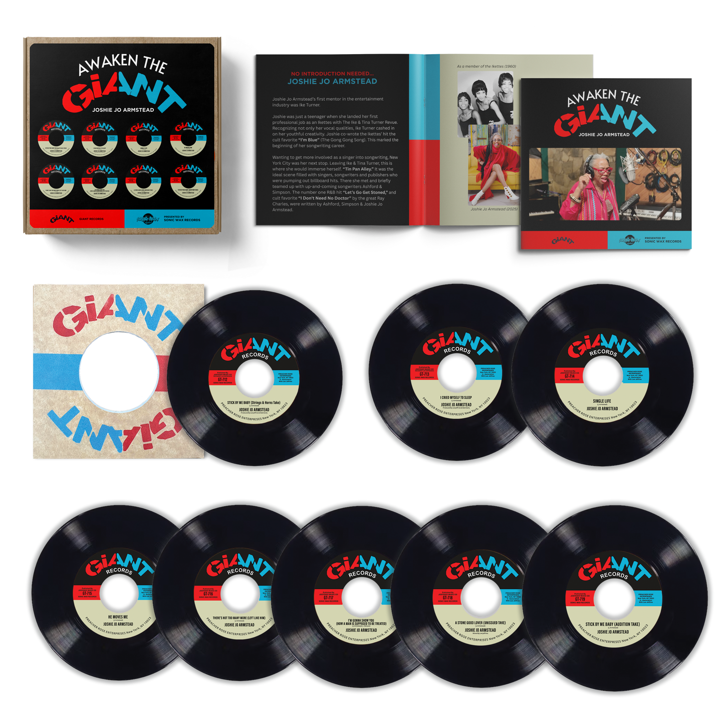 Joshie Jo Armstead - Awaken The Giant (Boxset) 8x Vinyls Unissued Northern Soul Music