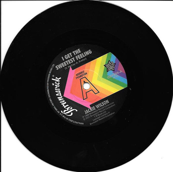 Jackie Wilson : I Get The Sweetest Feeling / It Only Happens When I Look At You (7", Single, Promo)