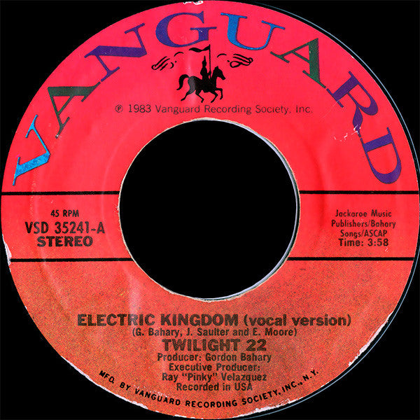 Twilight 22 : Electric Kingdom (7", Styrene)