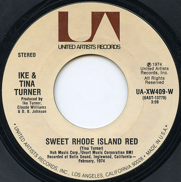 Ike & Tina Turner : Sweet Rhode Island Red (7", Single)
