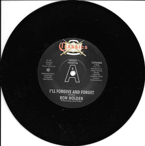 Ron Holden / Jerry Fuller : I'll Forgive And Forget / Double Life (7", Promo)