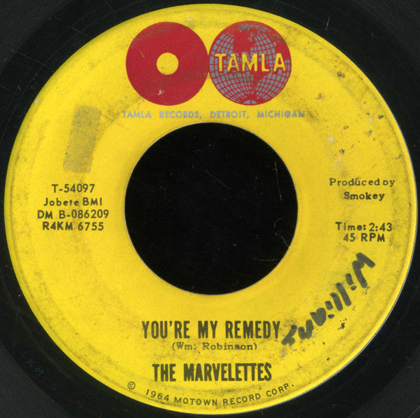 The Marvelettes : You're My Remedy (7", Single)