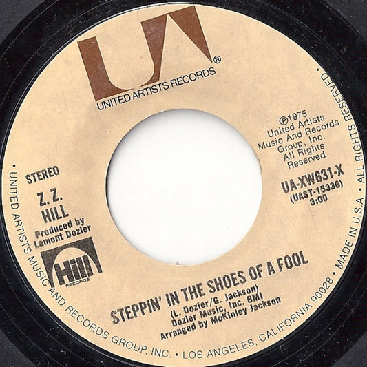 Z.Z. Hill : I Created A Monster / Steppin' In The Shoes Of A Fool (7", Single, Styrene)