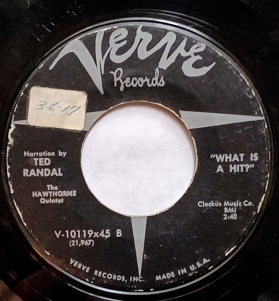 Ted Randal : "What Is A Disc Jockey?" / "What Is A Hit?" (7")