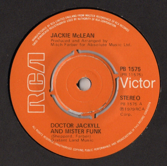 Jackie McLean : Doctor Jackyll And Mister Funk (7")