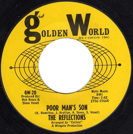 The Reflections (2) : Poor Man's Son (7", Single)