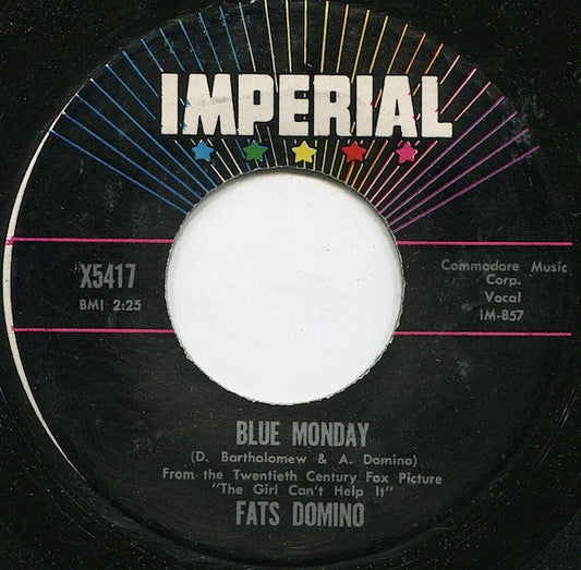 Fats Domino : Blue Monday (7", RP)
