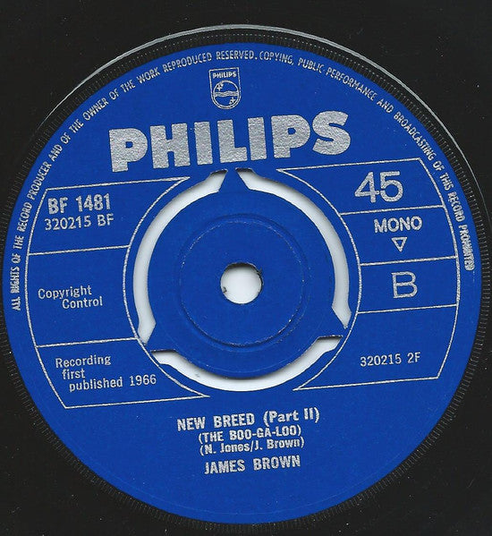 James Brown : New Breed (7", Mono)