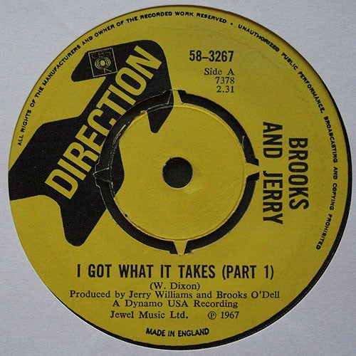 Brooks O'Dell And Jerry Williams Jr. : I Got What It Takes (7", Single)