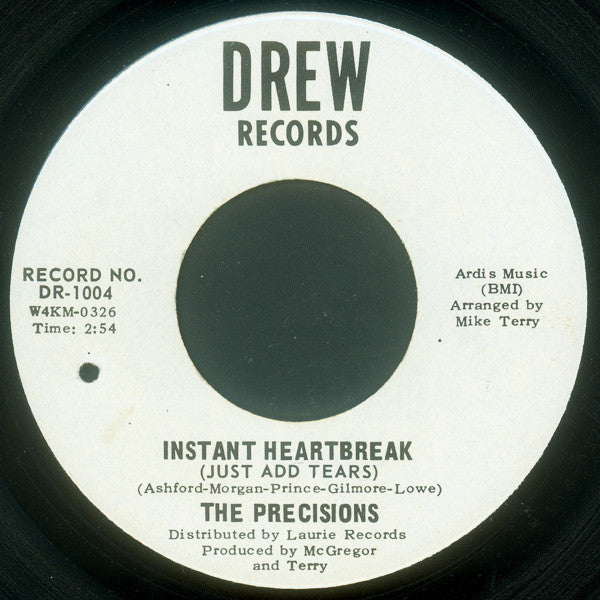 The Precisions : Instant Heartbreak (Just Add Tears) (7", Single)