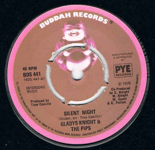 Gladys Knight And The Pips : Silent Night (7", Kno)