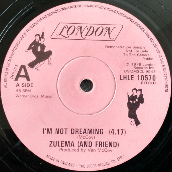 Zulema : I'm Not Dreaming / You've Got Something For Me (12", Promo)