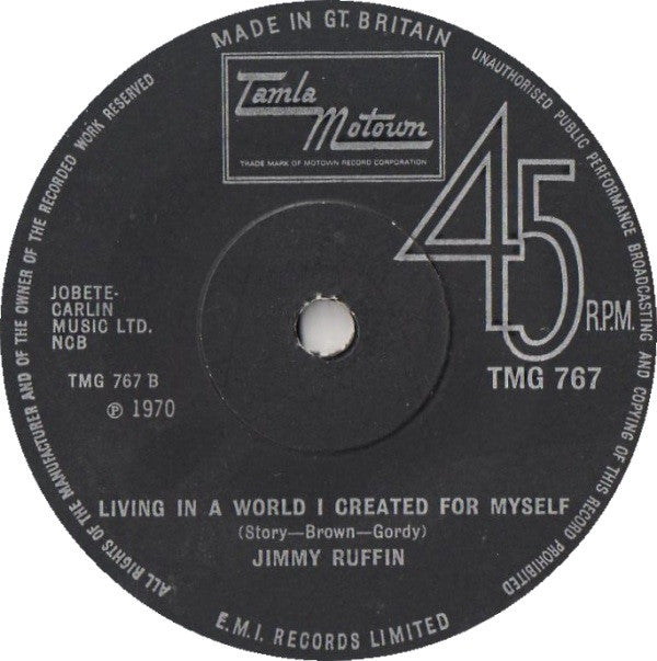 Jimmy Ruffin : Let's Say Goodbye Tomorrow (7", Single, Sol)