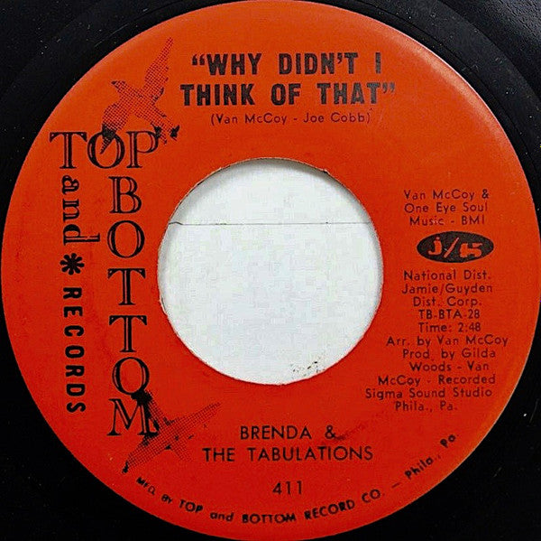 Brenda & The Tabulations : Why Didn't I Think Of That / A Love You Can Depend On (7", Single)