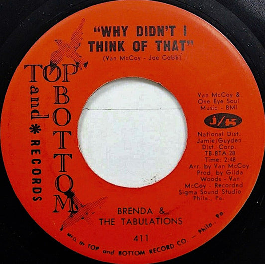 Brenda & The Tabulations : Why Didn't I Think Of That / A Love You Can Depend On (7", Single)