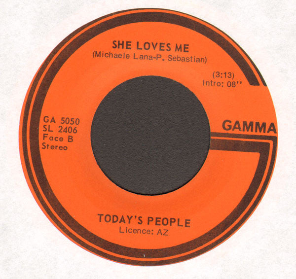 Today's People (2) : S.O.S. (All We Need Is Time For Love) (7")