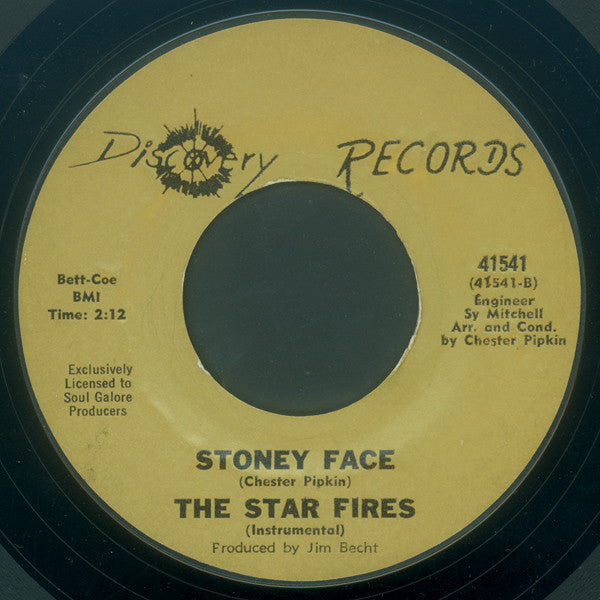 Vicki Nelson (2) : Stoney Face (7", Styrene, Unofficial)