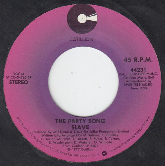 Slave : The Party Song / We Can Make Love (7")