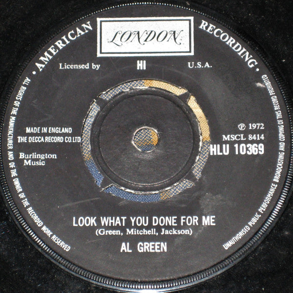 Al Green : Look What You Done For Me / I've Never Found A Girl (7", Single)