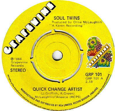 The Soul Twins : Quick Change Artist (7", RE, 4-P)