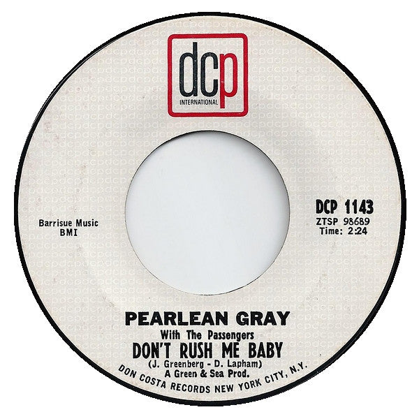 Pearlean Gray With The Passengers (4) : Let Them Talk (7")