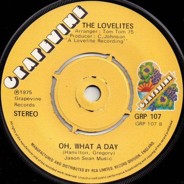 The Lovelites : Get It Off My Conscience (7", RE)