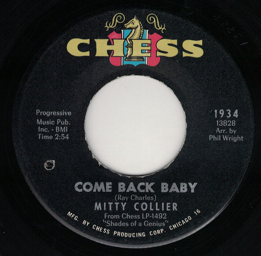 Mitty Collier : Come Back Baby / Ain't That Love (7", Single)