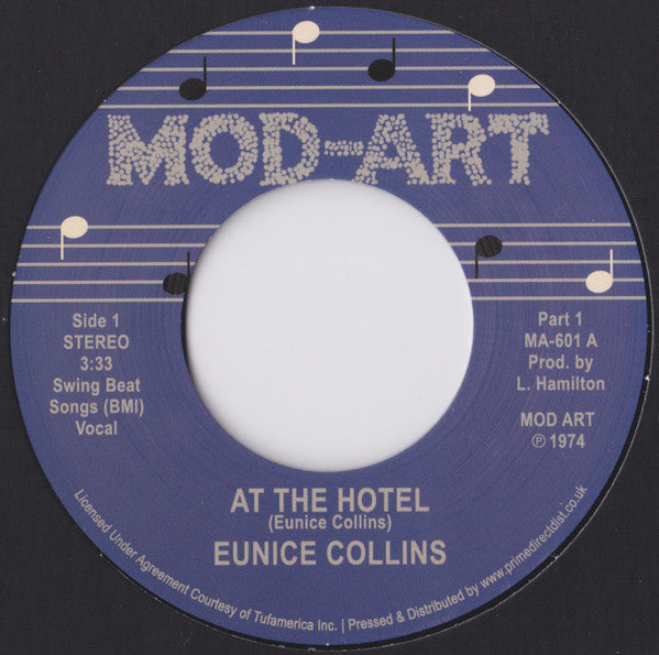 Eunice Collins : At The Hotel (7", RSD, RE)