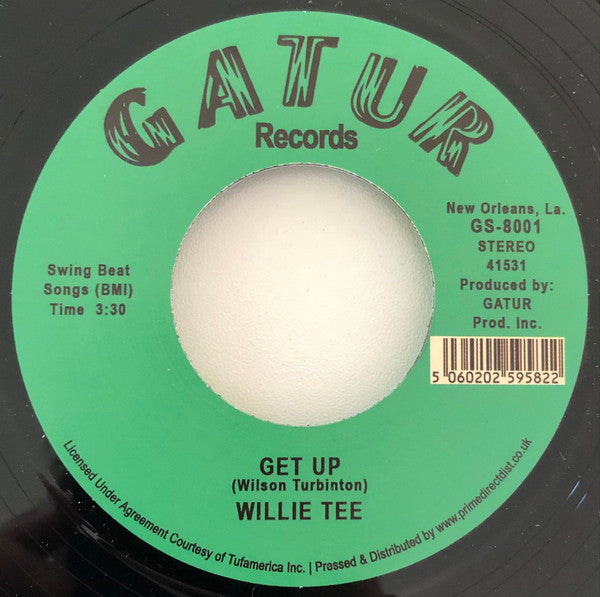 Willie Tee : Concentrate / Get Up (7", Single, RE)