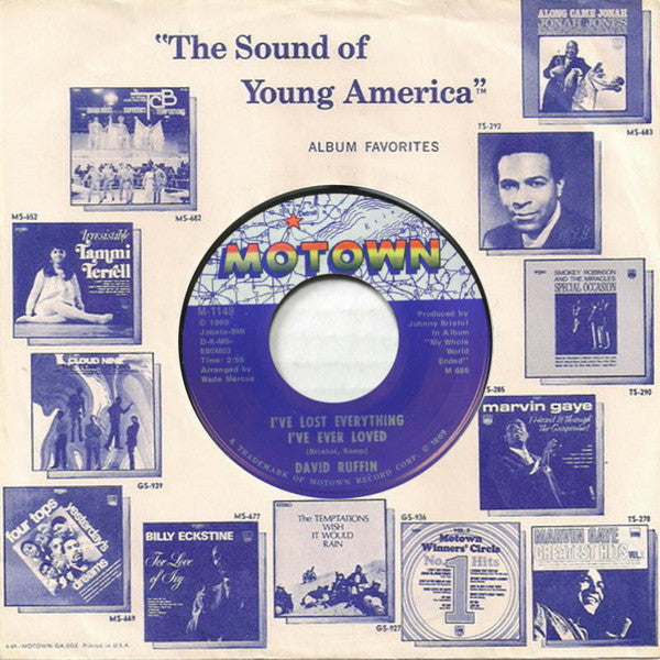 David Ruffin : I've Lost Everything I've Ever Loved (7")